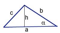 Trikampio ploto skaiciavimo formule